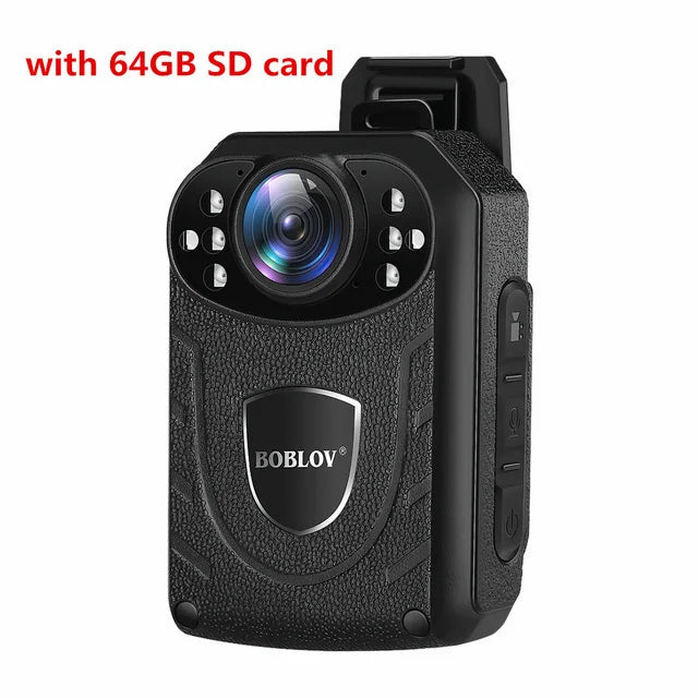 Boblov KJ21 Body Worn Mini Camera Police HD 1296P DVR Video Recorder Security Cam 170 Degree IR Night Vision Mini Camcorders