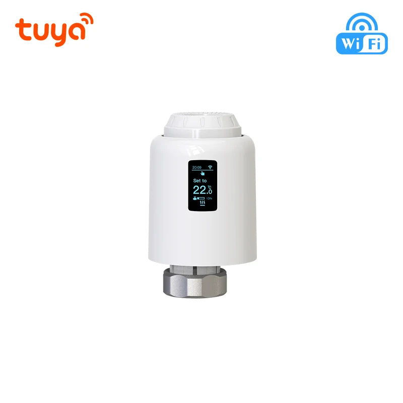Tuya Smart Thermostatic Radiator Valve Wifi TRV Radiator Head Valve Thermostat Wifi Temperature Controller Alexa Google Home