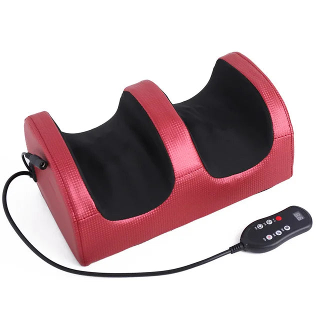 Electric Foot Massage Machine Hot Compress Massage Kneading Foot Health Care Shiatsu Roller Calf Vibrator Relieve Muscle Fatigue