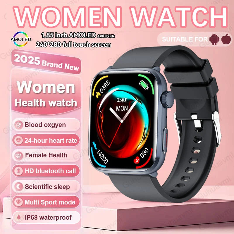 2025 New For Xiaomi Women AI Smart Diagnosis Smart Watch HRV+PPG Blood Pressure Blood oxygen Health monitor IP68 NFC Smartwatchs