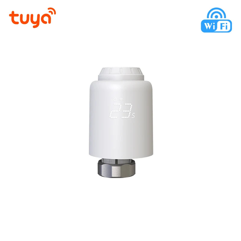 Tuya Smart Thermostatic Radiator Valve Wifi TRV Radiator Head Valve Thermostat Wifi Temperature Controller Alexa Google Home