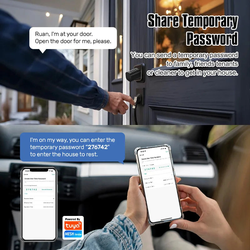 Euro TTLock APP Fingerprint or Code Password Digital RFID Card Cylinder Smart Door Lock Electronic with Alexa Google Home