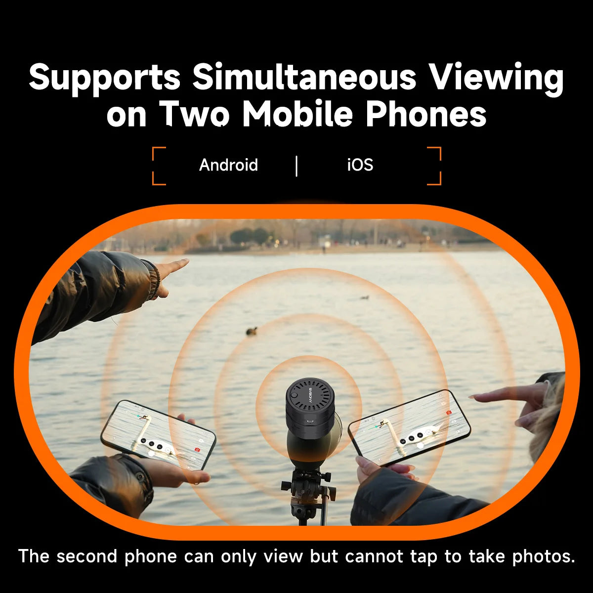 Svbony SC002 WiFi Camera, Digiscoping Camera Compatible with SV28 SV41 Pro Spotting Scope SV202 Binoculars for Bird Watching