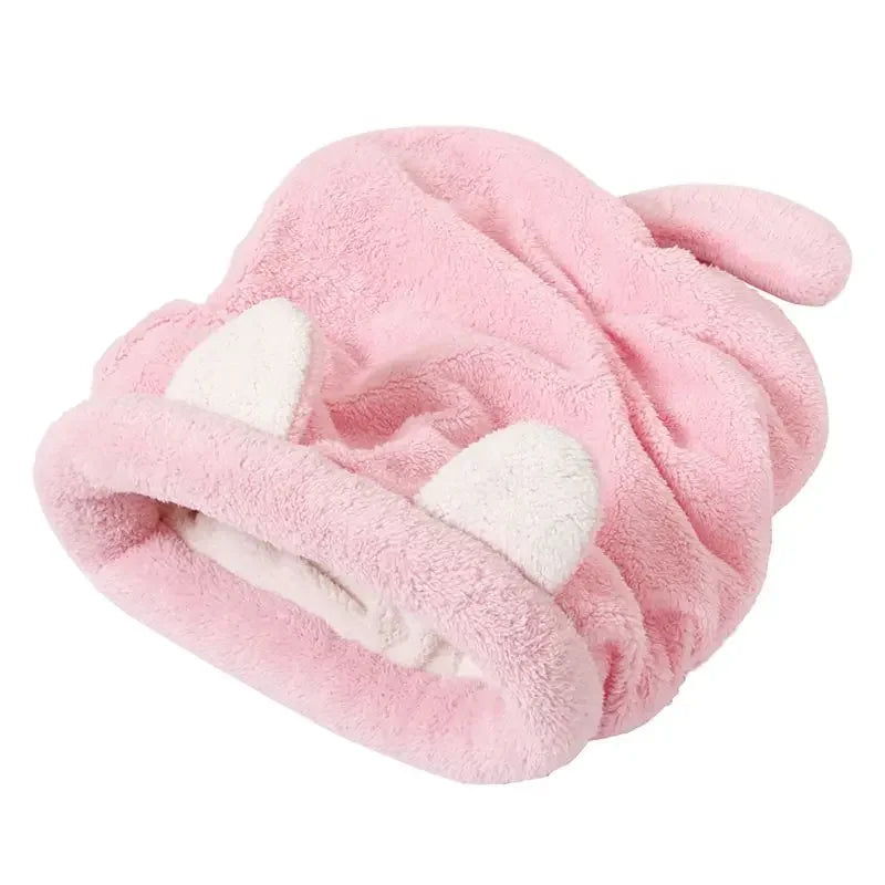 Warm Coral Fleece Cat Sleeping Bag Bed For Puppy Small Dog Pet Hairless Cat Mat Bed Kennel House Soft Warm Sleep Bed Pet Product