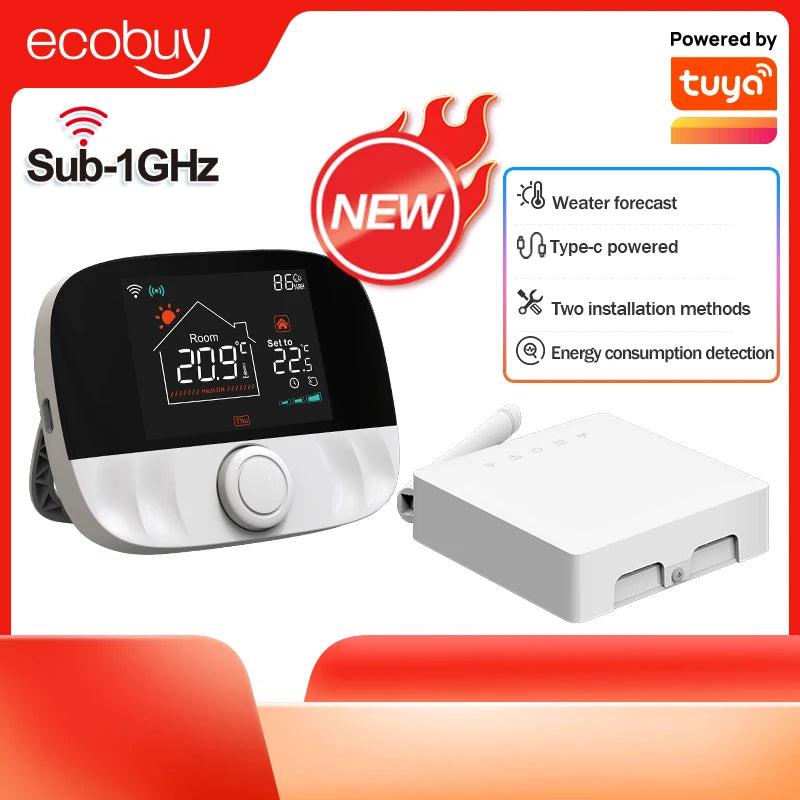 Tuya Smart Home Wifi Boiler Thermostat Heating  Wireless Smart Life Termostat Digital Temperature Controller Alexa Google Home