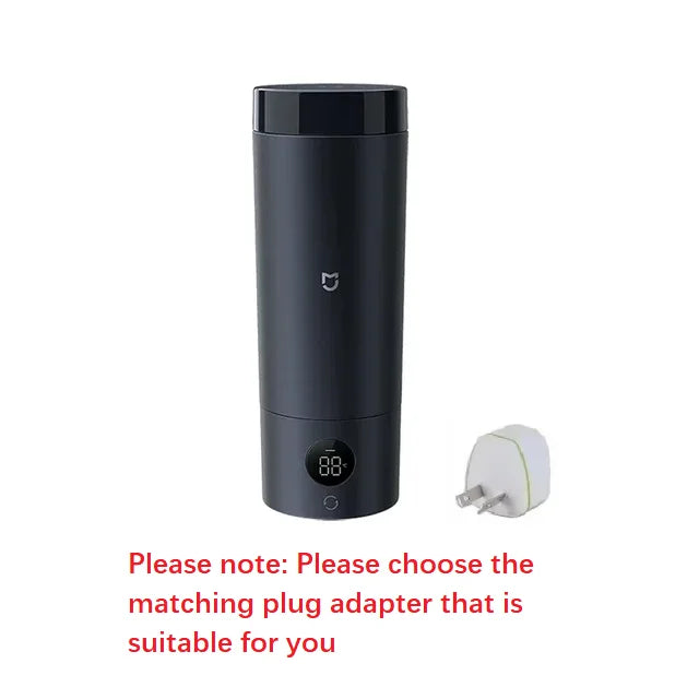 Xiaomi Mijia Portable Electric Heating Cup 2 Temperature LED Thermos 316 Stainless Steel Boiling Cup Kettle For Travel Coffee