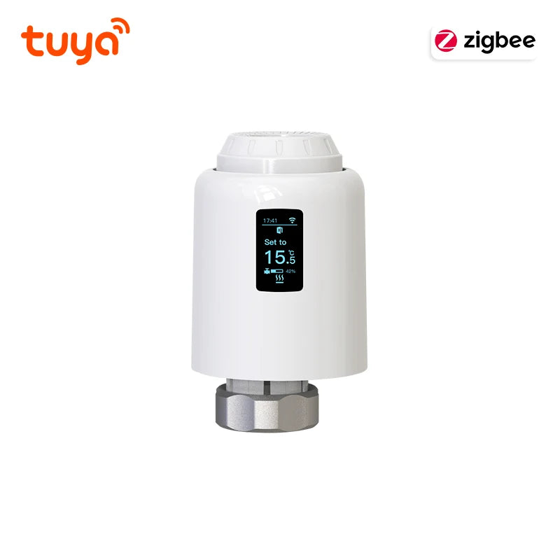 Tuya Smart Thermostatic Radiator Valve Wifi TRV Radiator Head Valve Thermostat Wifi Temperature Controller Alexa Google Home