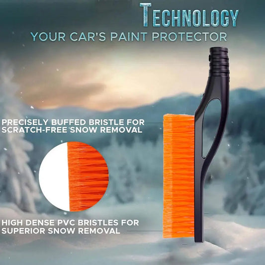 Multifunctional Snow Shovel 2 in 1 Windscreen Shovel Scraper Windscreen Soft Long Handle Brush Car Cleaning Tools