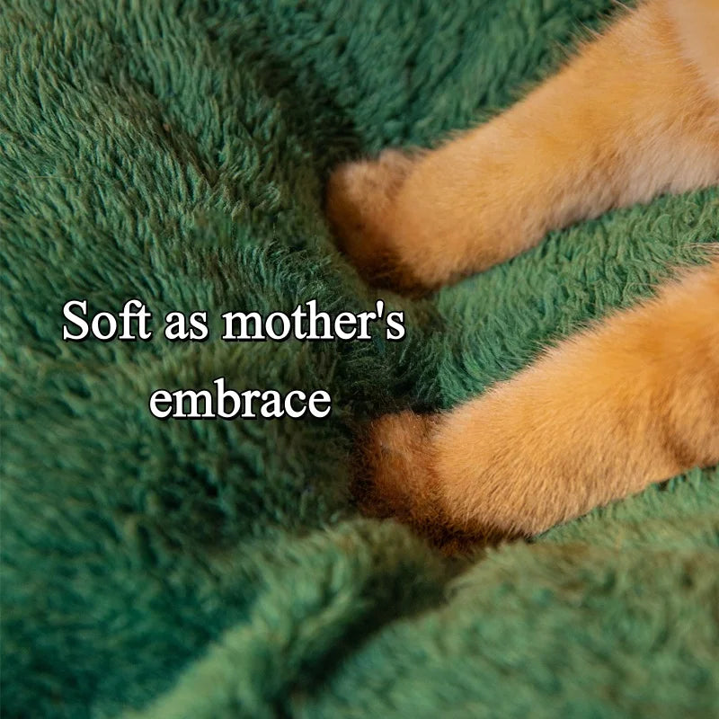 Winter/Autumn Keep Warm Thick Closed Cat House Cold-Proof Dog Nest Foldable Washable Comfortable Warm Pet Bed Supplies for Winte