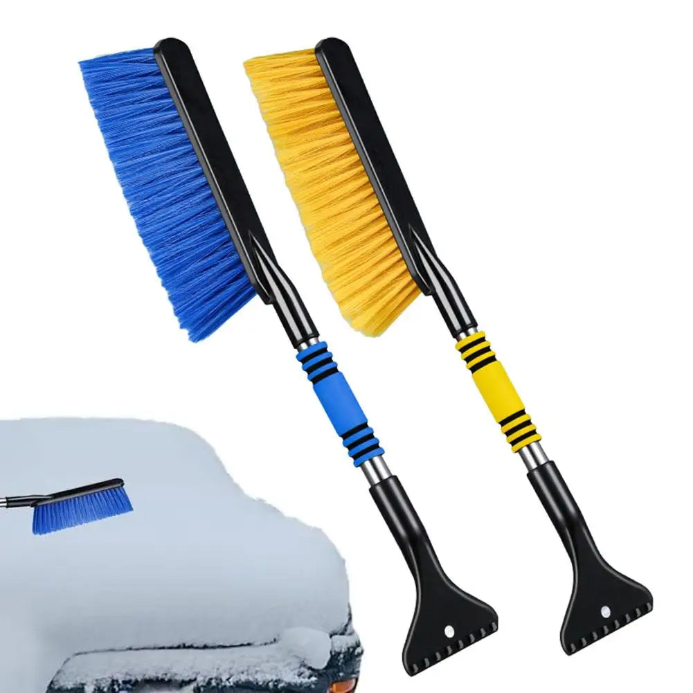 2 in 1 Extendable Car Snow Shovel & Cleaning Snow BrushCar Windshield Ice Scraper Snow Removal Tool Accessories