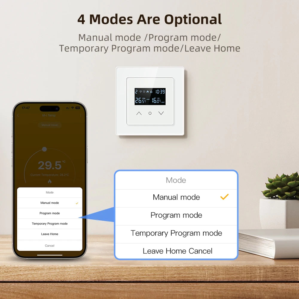 MIUCDA Tuya WiFi Smart Thermostat Electric Floor Heating Water Gas Boiler Temperature Control Works With Alexa Google Home