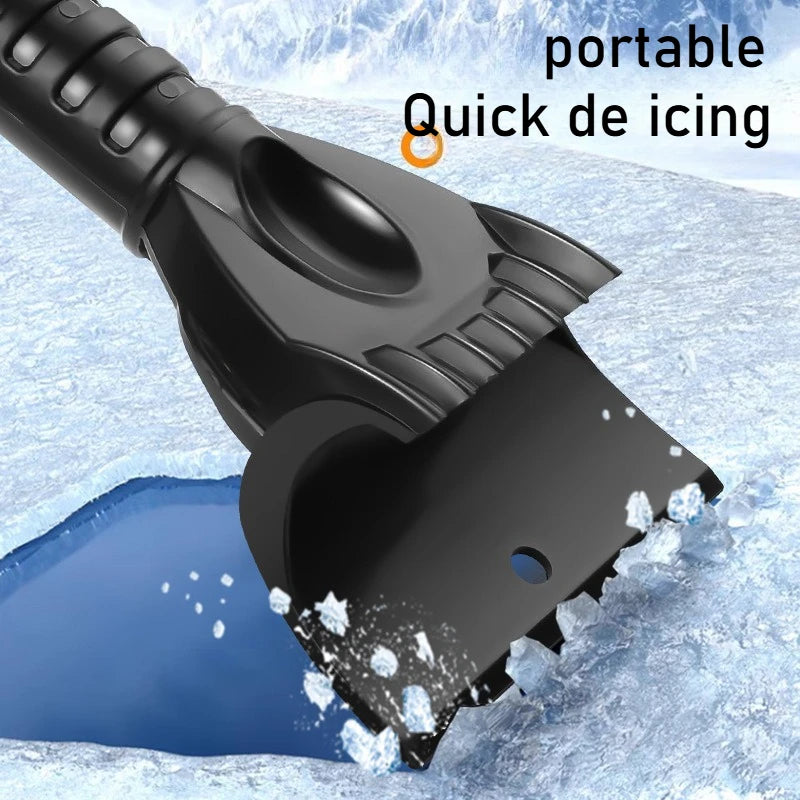 Car Ice Scraper Snow Shovel – Portable Winter Windshield Snow Remover with Comfortable Grip for Quick Ice and Frost Removal