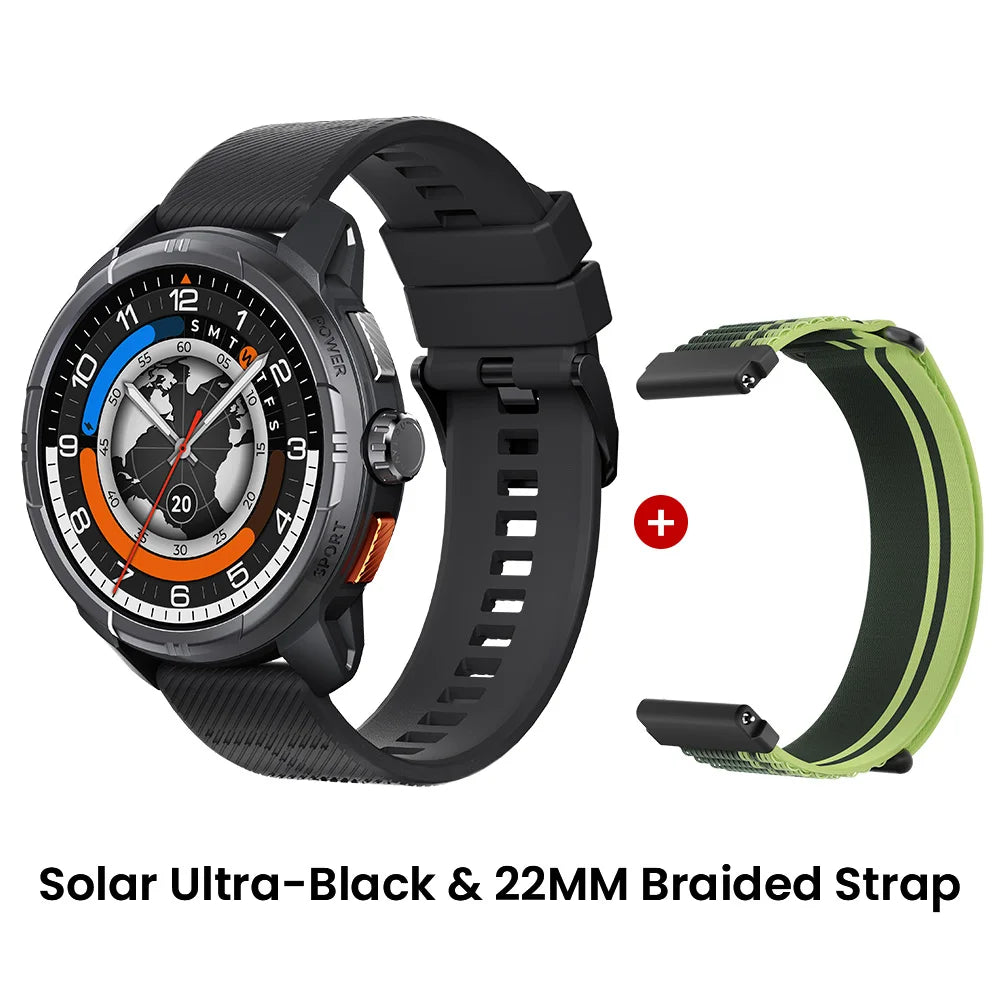 HAYLOU Solar Ultra GPS Smartwatch 1.6” AMOLED Display 5ATM Waterproof Built-in GPS Bluetooth Phone Calls Sports Smart Watch