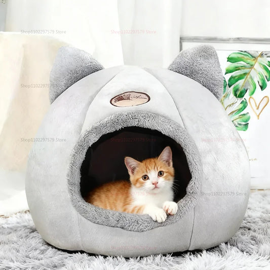 Winter Cat Bed Comfortable And Warm Windproof Pet Bed Large Capacity Cat Accessories Cat Supplies Household Warm Cat Bed