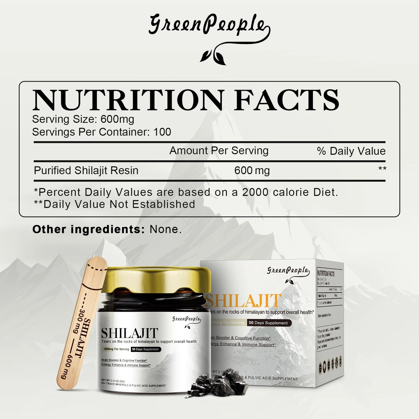 100% Pure Natural Original Shilajit Resin Himalaya Support Hormone Balance for Men & Women Support Immunity,Heart & Skin Health