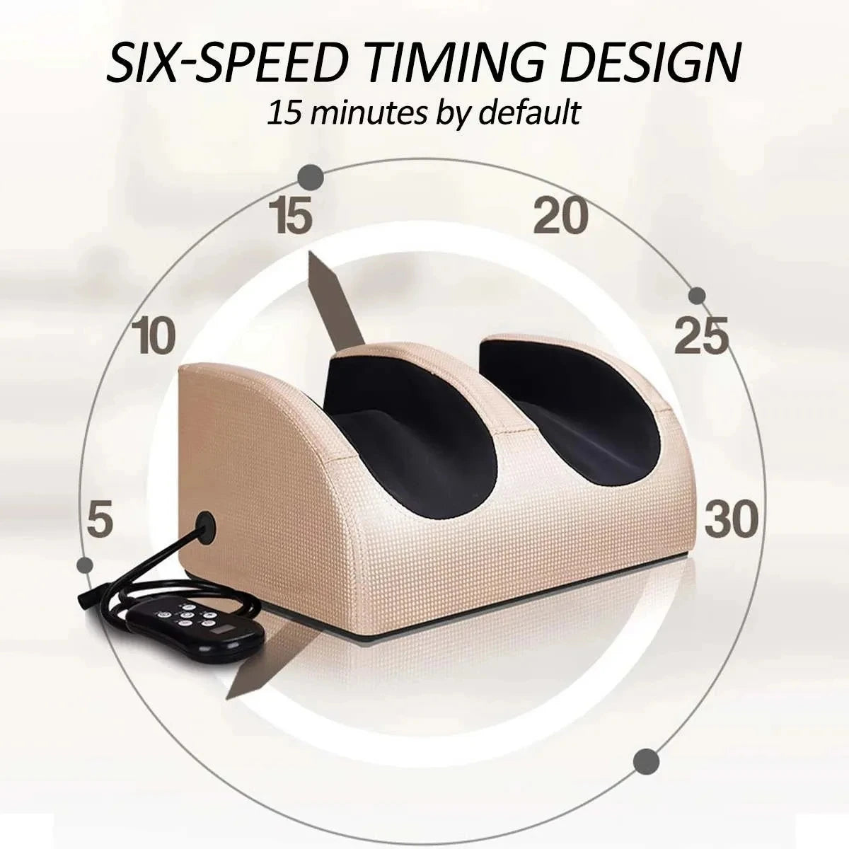 Electric Foot Massage Machine Hot Compress Massage Kneading Foot Health Care Shiatsu Roller Calf Vibrator Relieve Muscle Fatigue