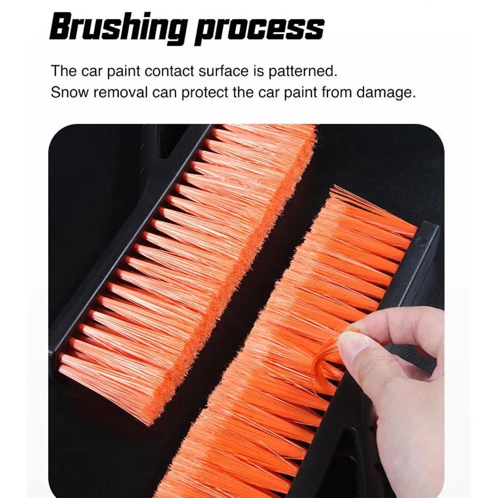 Multifunctional Snow Shovel 2 in 1 Windscreen Shovel Scraper Windscreen Soft Long Handle Brush Car Cleaning Tools