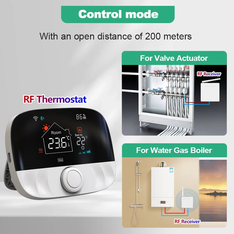 Tuya Smart Home Wifi Boiler Thermostat Heating  Wireless Smart Life Termostat Digital Temperature Controller Alexa Google Home