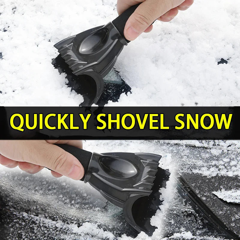 Car Ice Scraper Snow Shovel – Portable Winter Windshield Snow Remover with Comfortable Grip for Quick Ice and Frost Removal