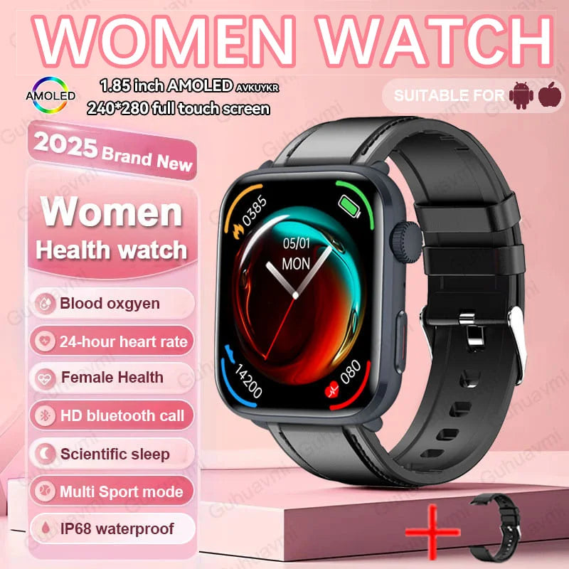 2025 New For Xiaomi Women AI Smart Diagnosis Smart Watch HRV+PPG Blood Pressure Blood oxygen Health monitor IP68 NFC Smartwatchs