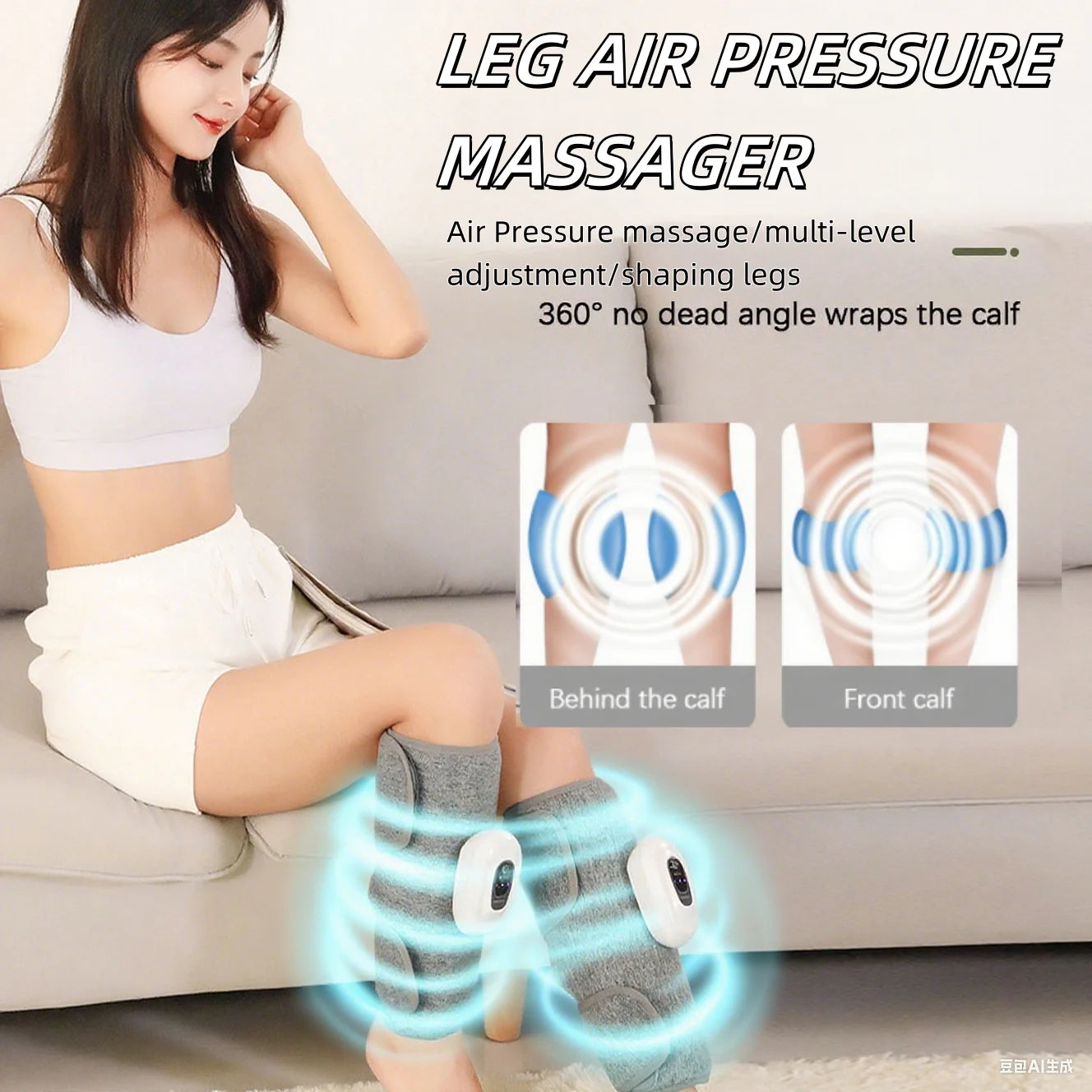 Wireless 360° Air Pressure Calf Massager Eletric 3Mode Air Compression Leg Calf Massage For Relief Relax Leg Muscles Health Care