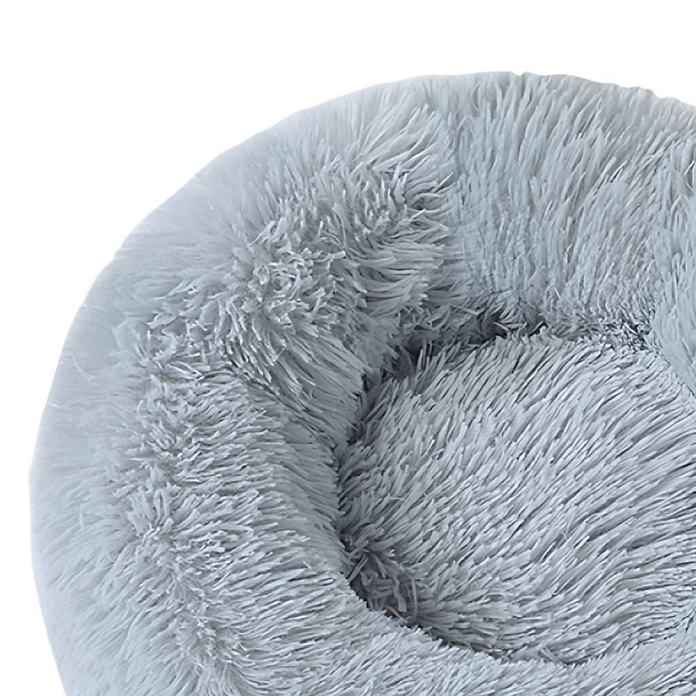 Winter Plush Pet Bed - Self-Heating Cat Dog House with Orthopedic Memory Foam & Removable Washable Cover