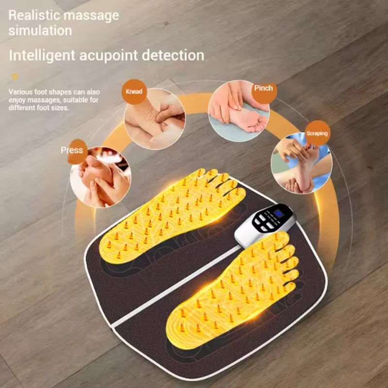 New ABS Smart Foot Pad Massager Popular Home Health Device with Pulse Physiotherapy Microcurrent for Healthy Life Relax muscles