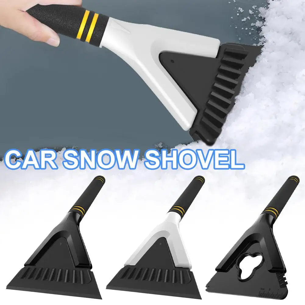 Car Snow Shovel Clean Scraper Shovel Rubber Windshield Defrosting Ice Removal Tool Window Cleaning Scraper