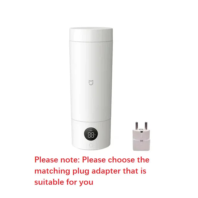 Xiaomi Mijia Portable Electric Heating Cup 2 Temperature LED Thermos 316 Stainless Steel Boiling Cup Kettle For Travel Coffee