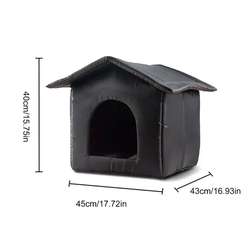 Winter Warm Waterproof Outdoor Pet House Cat Nest Thickened Cat Nest Tent Portable Travel Nest For Kitten Puppy Pets Supplies