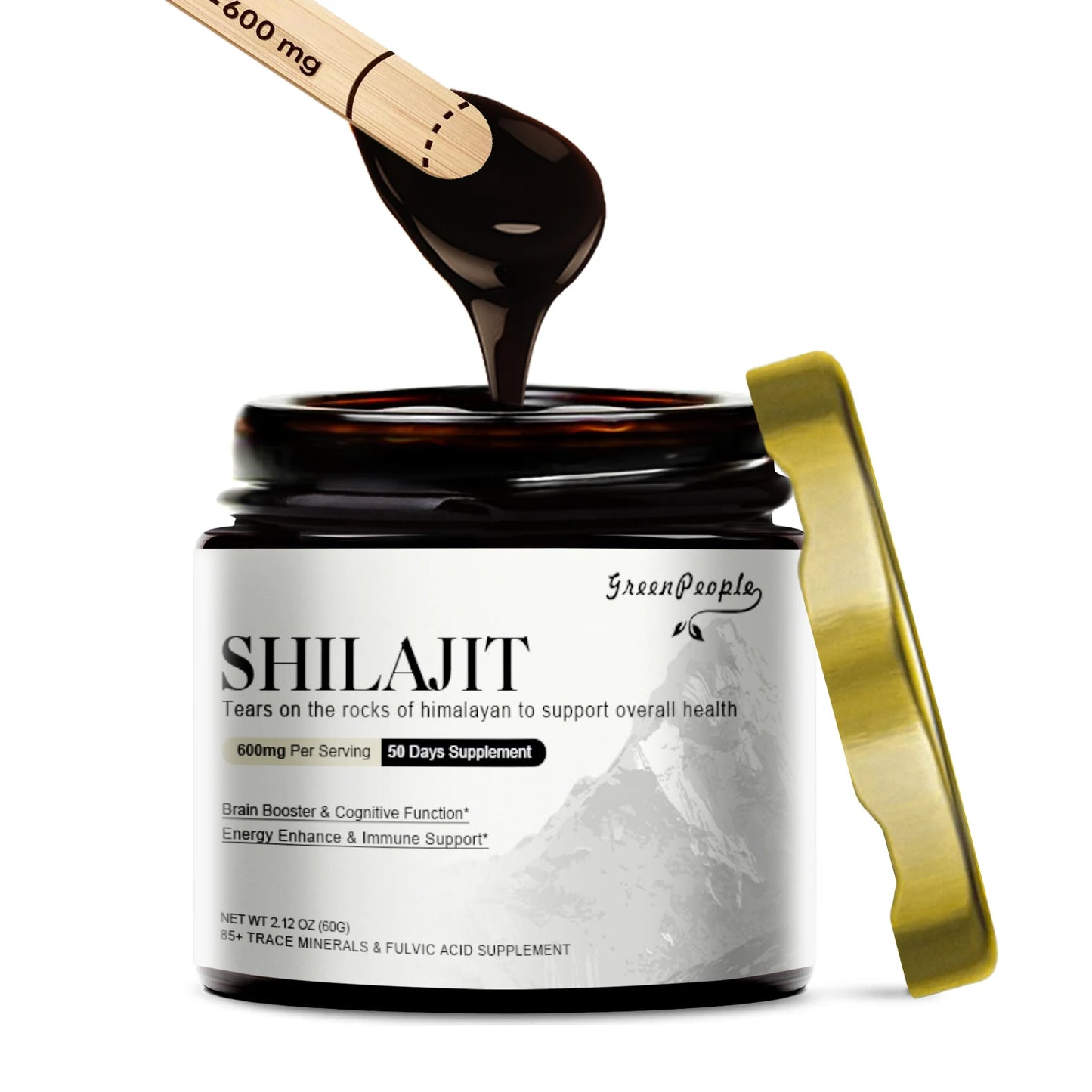 100% Pure Natural Original Shilajit Resin Himalaya Support Hormone Balance for Men & Women Support Immunity,Heart & Skin Health