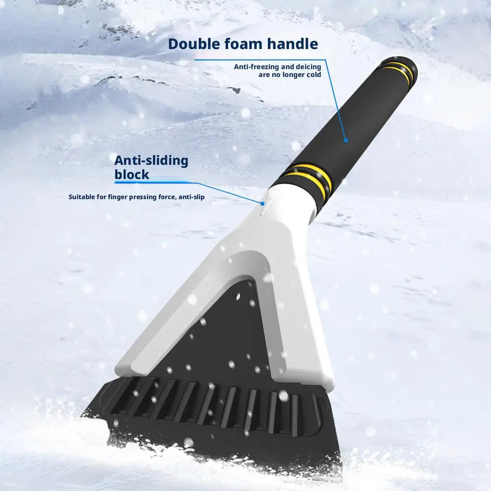 Car Snow Shovel Clean Scraper Shovel Rubber Windshield Defrosting Ice Removal Tool Window Cleaning Scraper