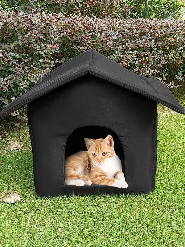 Winter Warm Waterproof Outdoor Pet House Cat Nest Thickened Cat Nest Tent Portable Travel Nest For Kitten Puppy Pets Supplies