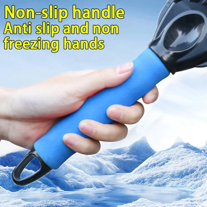 Car Ice Scraper Snow Shovel – Portable Winter Windshield Snow Remover with Comfortable Grip for Quick Ice and Frost Removal