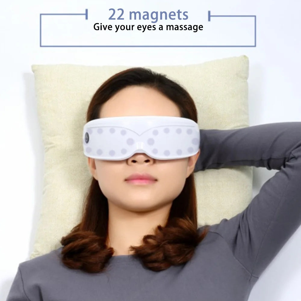 9 Modes Eye Massager with Multi-Frequency Vibration 22 Magnets Safety Material Eye Care Massager for Relaxing Eye Health