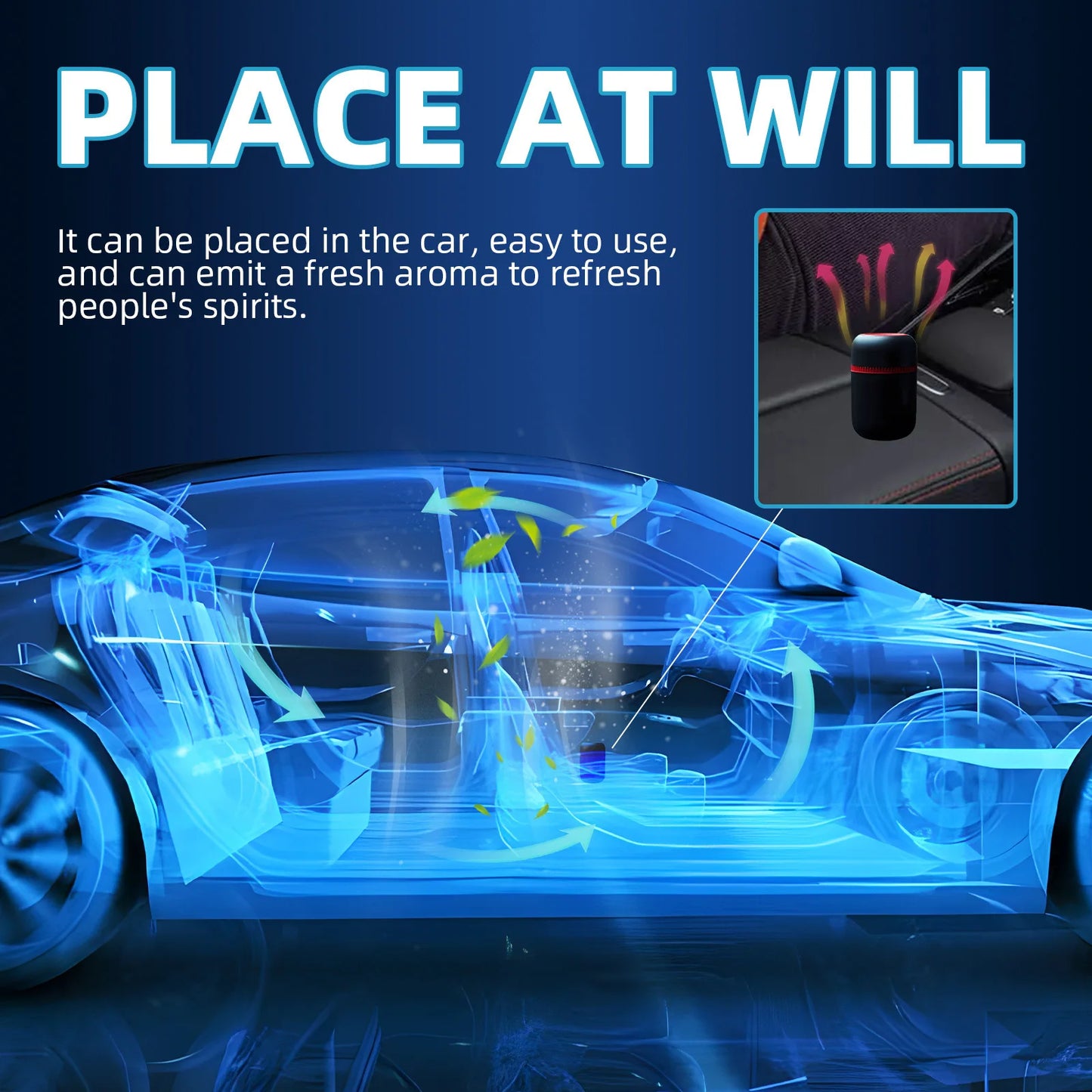 Car Snow Remover Car Windshield Defogging and Defrosting Fast Melting Snow Portable Heater