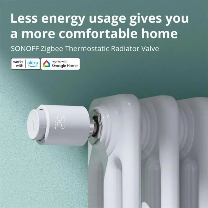 SONOFF TRVZB Zigbee Plus Thermostatic Radiator Valve Remote Group Control Via EWeLink Alexa Smart Home Heating Froest Protection