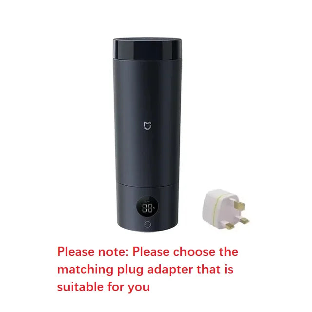 Xiaomi Mijia Portable Electric Heating Cup 2 Temperature LED Thermos 316 Stainless Steel Boiling Cup Kettle For Travel Coffee