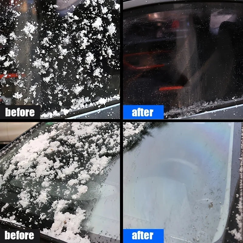 Winter Car Ice Remover Spray: Instant De-Icing for Windshield/Locks/Tires, Fast-Acting, Safe No Residue