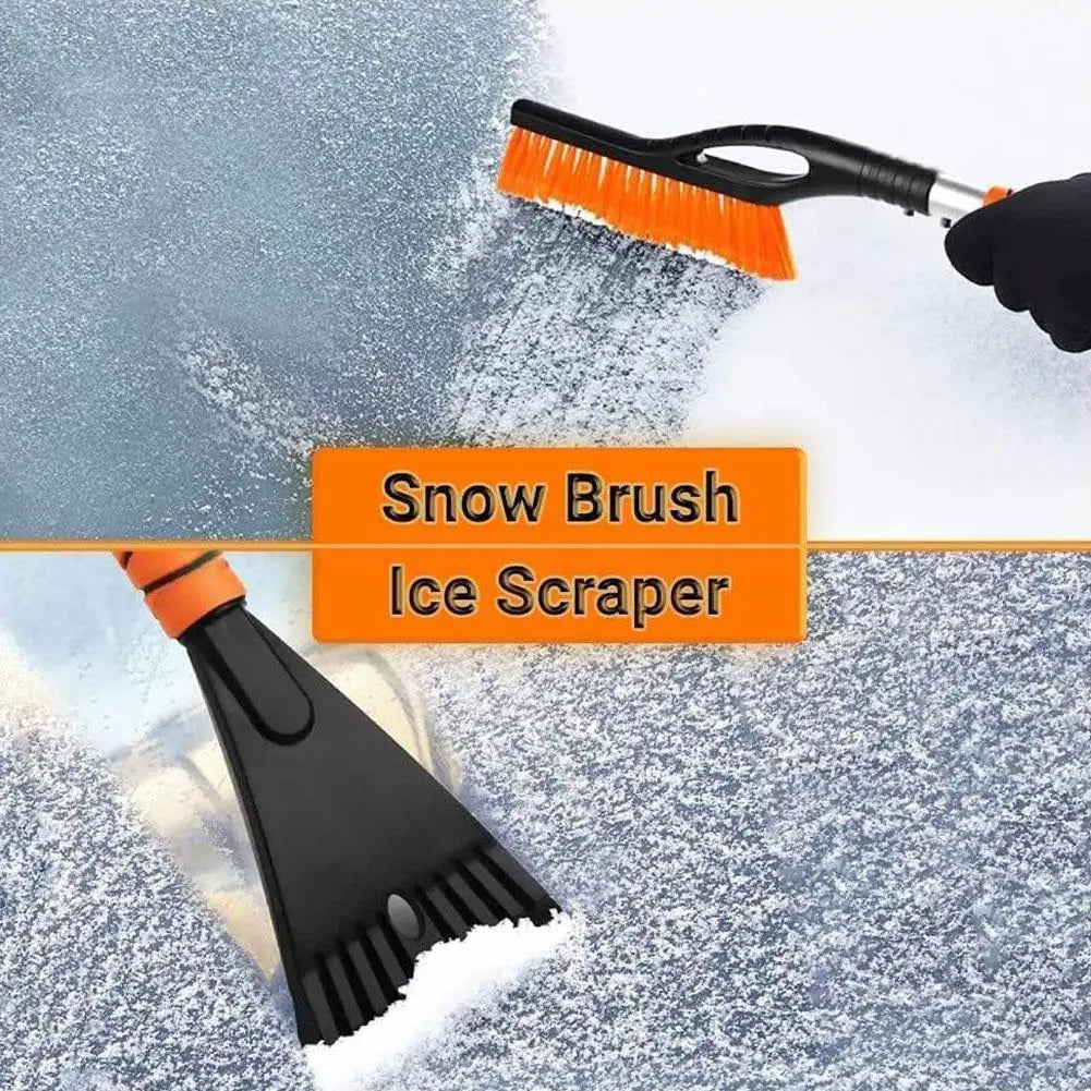 Multifunctional Snow Shovel 2 in 1 Windscreen Shovel Scraper Windscreen Soft Long Handle Brush Car Cleaning Tools