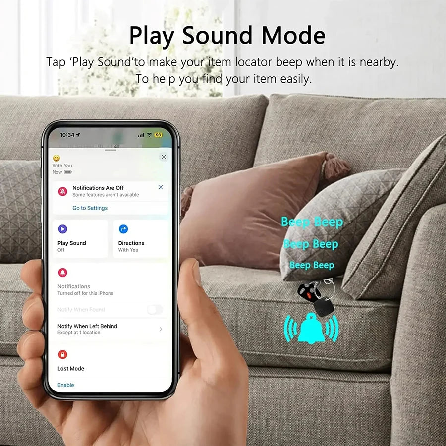 IOS Android GPS Tracker Mini Smart Tag Dual System Global Bluetooth Locator Key Finder for iPhone Google Find My Wallet Pet Kids
