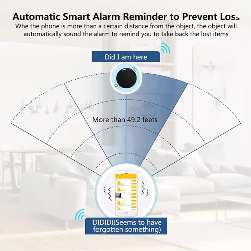Bluetooth Mini GPS Locator Anti-loss Alarm Smart Tag Bluetooth Compatible Tracker Keychain Dog Pet Child Tracker Key Finder