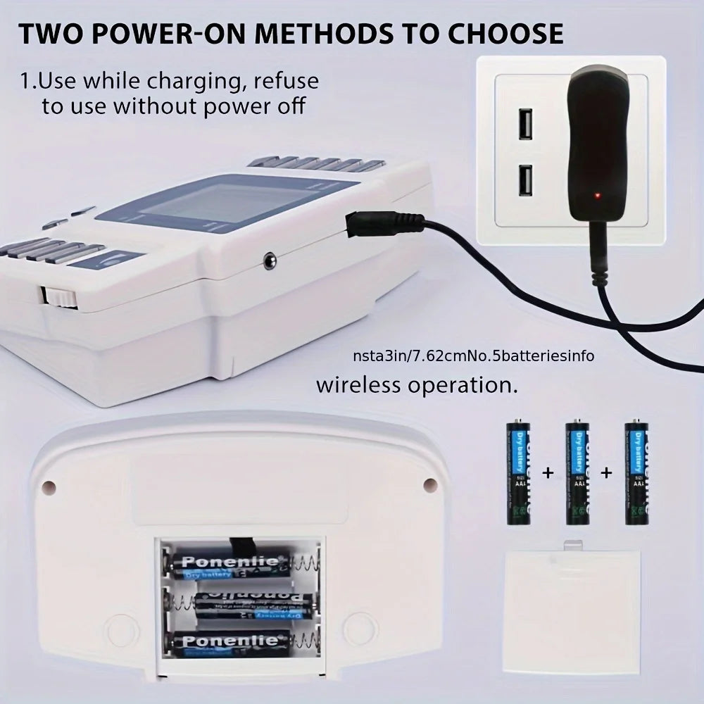 Electronic Pulse Massager Acupuncture EMS Tens Muscle Stimulator Microcurrent Low Frequency Slimming Massage Machine Health Care