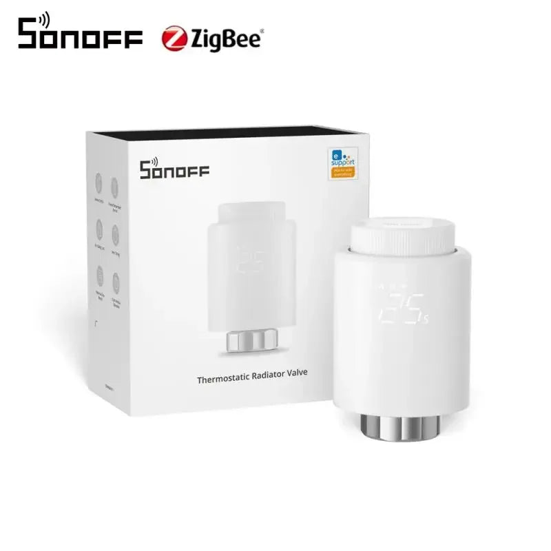 NEW SONOFF TRVZB Zigbee Thermostatic Radiator Valve Smart Home Heating Froest Protection Remote Group Control via eWeLink Alexa