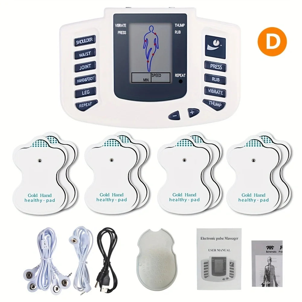 Electronic Pulse Massager Acupuncture EMS Tens Muscle Stimulator Microcurrent Low Frequency Slimming Massage Machine Health Care