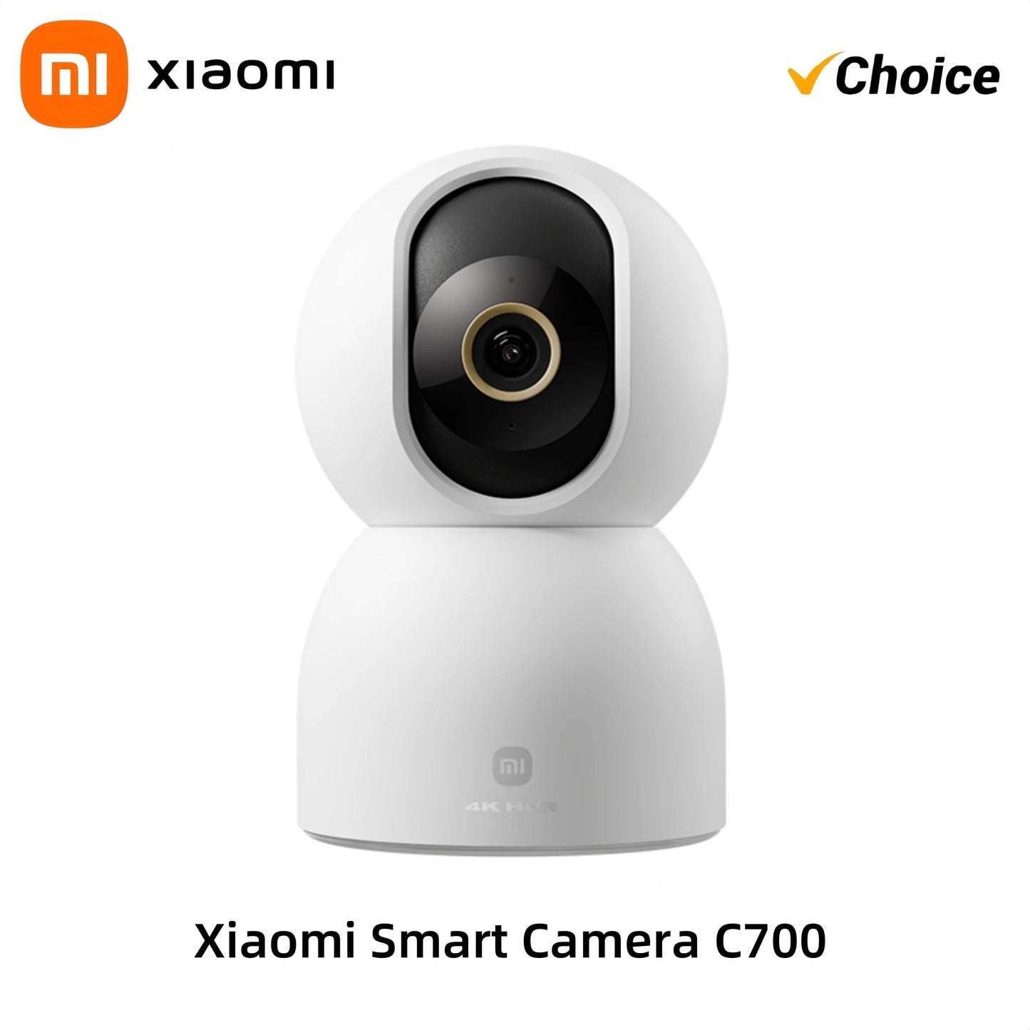 New Xiaomi Smart Camera C700 8MP 4K Ultra HD Low Light Full-color Baby Cry Detection 2-Way Voice Call Surveillance China Version