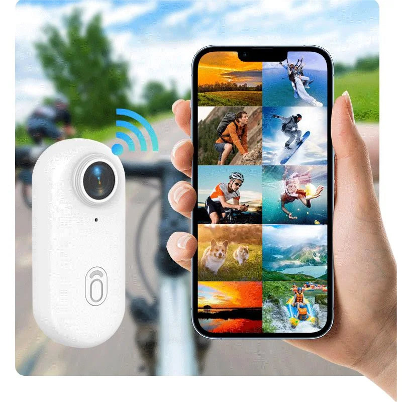 4K Pocket Magnetic POV Vlog Cam Portable Body Chest Recorder Mini Wireless WiFi Waterproof Action Camera Helmet Bicycle Sports