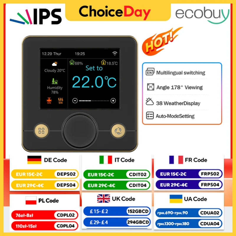 Tuya Wifi Heating Thermostat Smart Thermostat Gas Boiler  Floor Heating Termostato Digital Temperature Controller Smart Life Ale