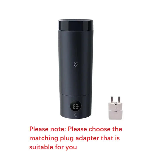 Xiaomi Mijia Portable Electric Heating Cup 2 Temperature LED Thermos 316 Stainless Steel Boiling Cup Kettle For Travel Coffee