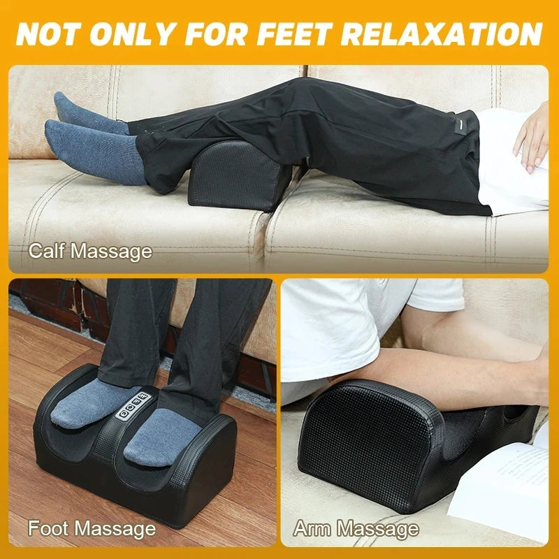 Electric Foot Massage Machine Hot Compress Massage Kneading Foot Health Care Shiatsu Roller Calf Vibrator Relieve Muscle Fatigue